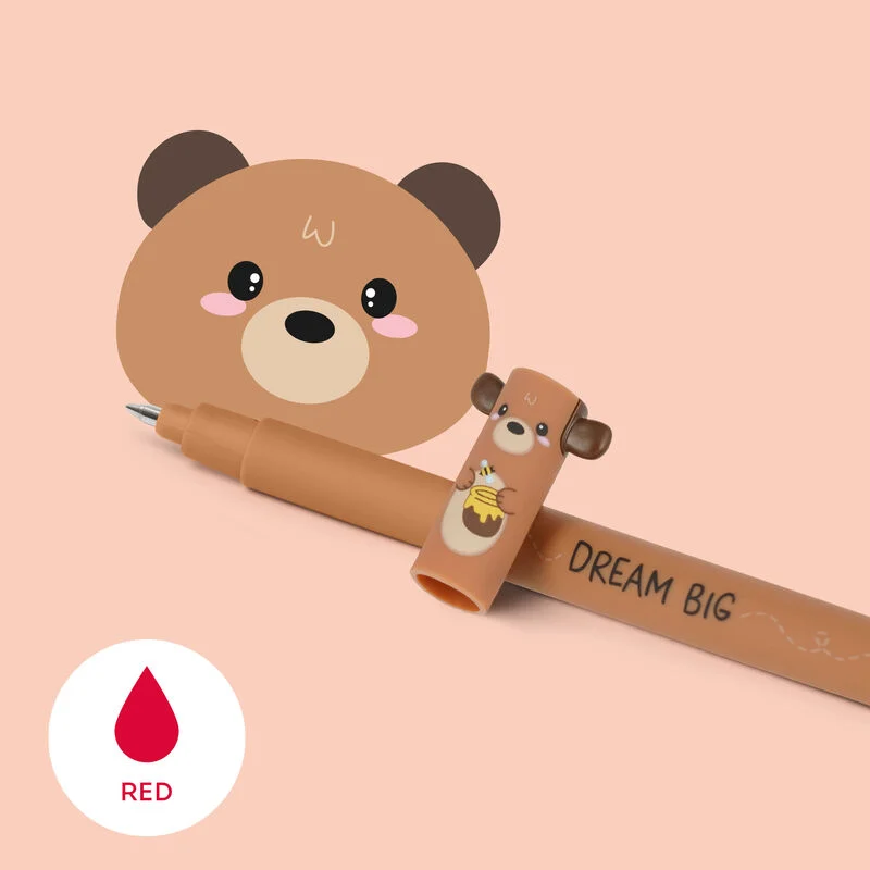 Penna cancellabile – Rosso – Teddy Bear - immagine 3