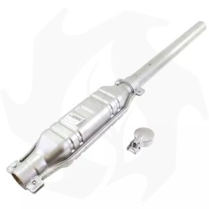 Marmitta in acciaio al titanio rivestita in alluminio tipo dritto