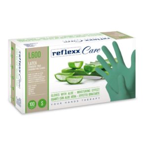 Reflex Guanti Lattice Aloecare Verdi S/Polvere