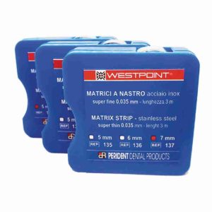 Westpoint Matrici Nastro Acciaio 0,03mm Dispenser 3m 5mm Xfine