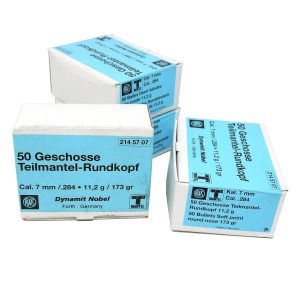 Palle RWS TeilMantel Tonde (TMR) – Cal. 284″ 173 gr Soft Point – 50 pz