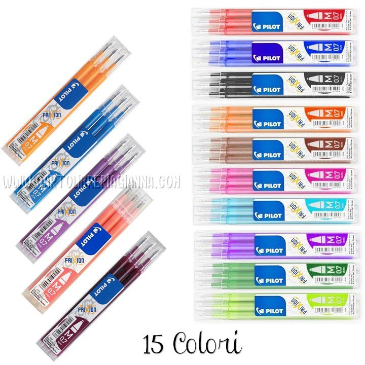 Refill per penna cancellabile – Frixion 0,7 – Set 3 Refill – Viola - immagine 3
