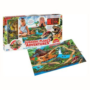 Jurassic planet adventures – Dinosauri con auto e mappa da gioco