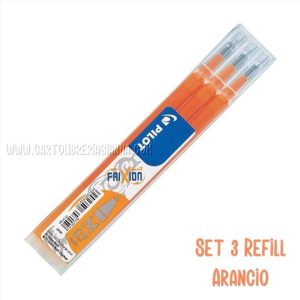 Refill per penna cancellabile – Frixion 0,7 – Set 3 Refill – Arancio