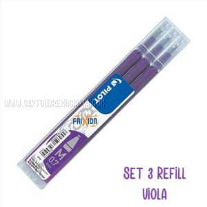 Refill per penna cancellabile – Frixion 0,7 – Set 3 Refill – Viola