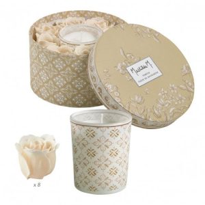 Mathilde.M Set di Candele e Sapone Profumato Roses Escale à Sintra – Fiore Mandarino