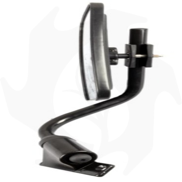 Specchio CPL nero dx vetro bianco PER CABINE FIAT-SAME 230x180mm - immagine 3