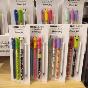 Penna cancellabile – Tinta Unita – Fashion – Set 3 penne con refill OMAGGIO